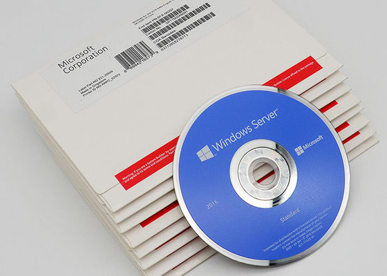 Etiqueta inglesa do COA da chave DVD da licença de Windows Server 2016 das versões