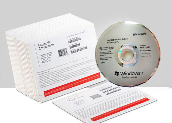 Chave da licença da vitória 7 ingleses do pacote do sistema operacional DVD de Windows 7 da versão pro